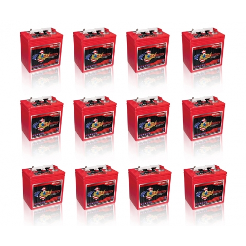 Komplet akumulatorów 72 V do wózka – 12 × US Battery US 2200 XC2 232 Ah