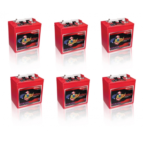 Komplet akumulatorów 36 V do wózka – 6 × US Battery US 2200 XC2 232 Ah