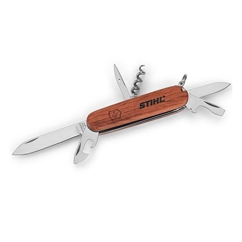 Scyzoryk STIHL w drewnianej obudowie – 13 narzędzi